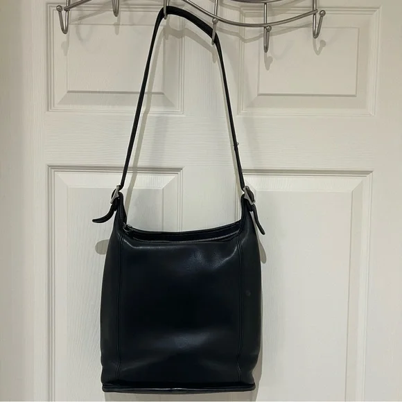 Coach | Bags | Vintage Coach Black Leather Bag | Poshmark
